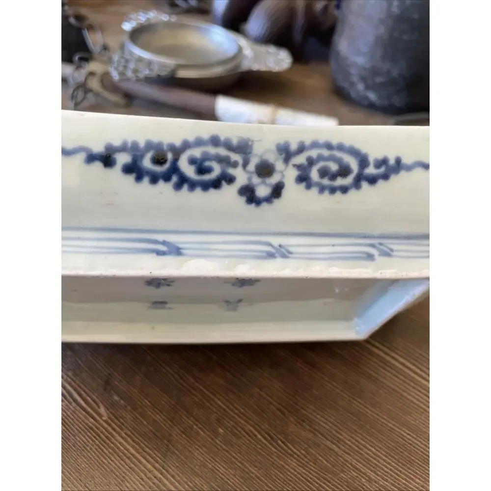 Old Imari Decorative Plate - Vintage Sushi Japanese Porcelain 8 1/2x4 1/2